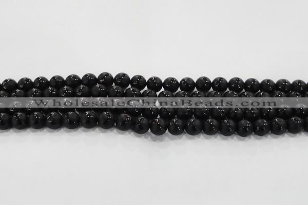 CAG8680 15.5 inches 6mm round matte tibetan agate gemstone beads