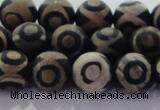 CAG8702 15.5 inches 10mm round matte tibetan agate gemstone beads