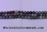 CAG8861 15.5 inches 6mm round matte india agate beads