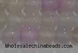 CAG8931 15.5 inches 6mm round matte colorful agate beads wholesale