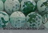 CAG9012 15.5 inches 16mm faceted round fire crackle agate beads