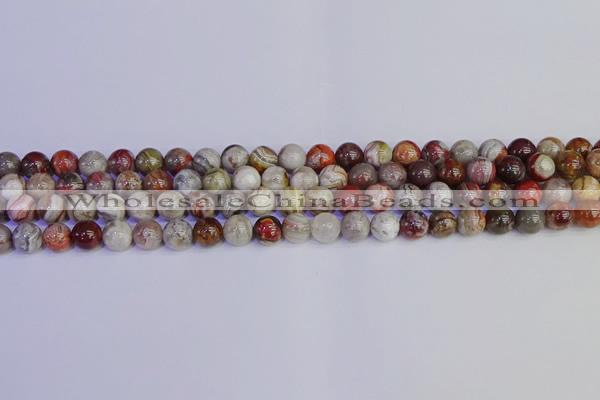 CAG9111 15.5 inches 6mm round Mexican crazy lace agate beads