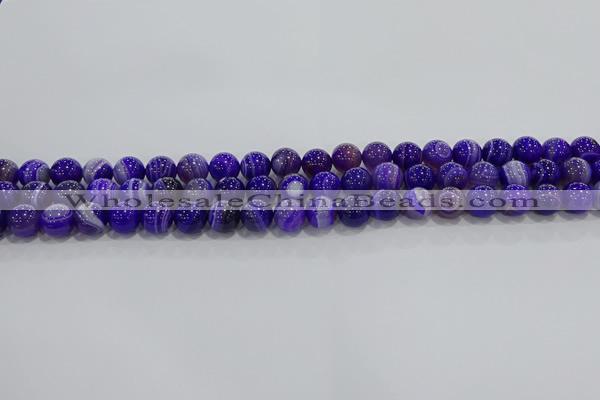 CAG9170 15.5 inches 6mm round line agate beads wholesale