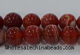 CAG9177 15.5 inches 6mm round line agate beads wholesale