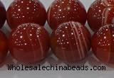 CAG9182 15.5 inches 16mm round line agate beads wholesale