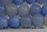 CAG9447 15.5 inches 8mm round blue agate beads wholesale