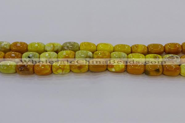 CAG9547 15.5 inches 13*18mm drum dragon veins agate beads