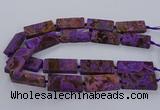 CAG9556 15.5 inches 20*40mm - 20*45mm rectangle ocean agate beads