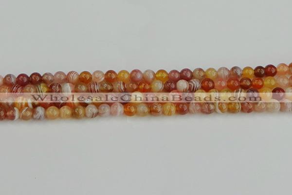 CAG9561 15.5 inches 6mm round red botswana agate gemstone beads