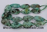 CAG9619 15.5 inches 30*45mm - 35*50mm freeform ocean agate beads