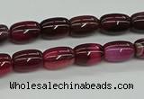 CAG9623 15.5 inches 8*12mm drum dragon veins agate beads wholesale