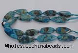 CAG9650 15.5 inches 20*40mm - 20*45mm freeform ocean agate beads