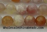 CAG9720 15.5 inches 8mm faceted round colorful agate beads wholesale