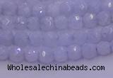 CAG9728 15.5 inches 4mm faceted round blue lace agate beads