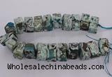 CAG9751 15.5 inches 15*28mm - 17*30mm cuboid ocean agate beads