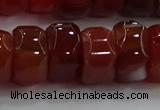 CAG9782 15.5 inches 8*16mm faceted rondelle agate gemstone beads