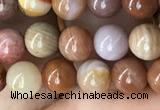 CAG9805 15.5 inches 6mm round wood agate beads wholesale