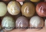 CAG9807 15.5 inches 10mm round wood agate beads wholesale