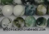 CAG9840 15.5 inches 10mm faceted round tree agate beads