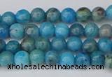 CAG9931 15.5 inches 4mm round blue crazy lace agate beads