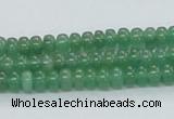 CAJ10 15.5 inches 4*6mm rondelle green aventurine jade beads