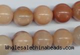 CAJ105 15.5 inches 14mm round red aventurine jade beads wholesale