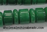 CAJ12 15.5 inches 6*18mm & 12*18mm rondelle green aventurine beads