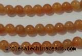 CAJ351 15.5 inches 6mm round red aventurine beads wholesale