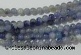 CAJ500 15.5 inches 4mm round blue aventurine beads wholesale