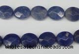 CAJ580 15.5 inches 10*12mm faceted oval blue aventurine beads wholesale