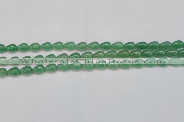 CAJ632 15.5 inches 10*14mm teardrop green aventurine beads