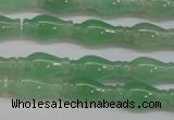 CAJ662 15.5 inches 7*14mm vase-shaped green aventurine beads