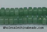 CAJ68 15.5 inches 5*10mm tyre green aventurine beads wholesale