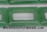 CAJ690 15.5 inches 25*35mm rectangle green aventurine beads