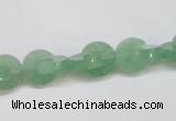 CAJ692 15.5 inches 3*10mm curved moon green aventurine beads