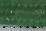 CAJ703 15.5 inches 6*10mm faceted rondelle green aventurine beads