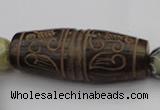 CAL05 14.5 inches 25*60mm carved drum agalmatolite beads