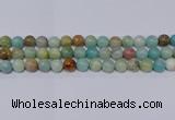 CAM04 10mm  round mixed color natural amazonite beads Wholesale