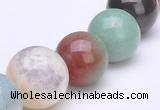 CAM08 15.5 inches round different sizes natural amazonite beads