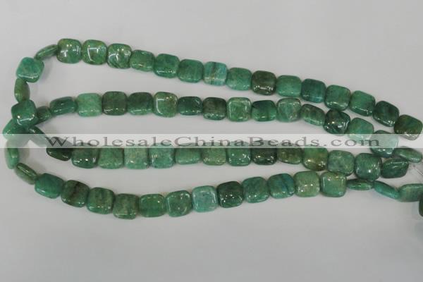 CAM1026 15.5 inches 12*12mm square natural Russian amazonite beads