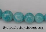 CAM1051 15.5 inches 6mm - 14mm round peru amazonite beads