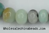 CAM106 15.5 inches multi-size rondelle amazonite gemstone beads