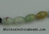 CAM111 15.5 inches 8*12mm rice amazonite gemstone beads wholesale