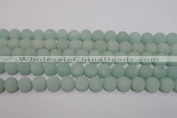 CAM1113 15.5 inches 10mm round matte amazonite beads wholesale