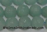 CAM1124 15.5 inches 12mm carved round amazonite beads wholesale