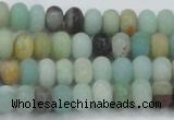 CAM1131 15.5 inches 5*8mm rondelle matte amazonite beads wholesale