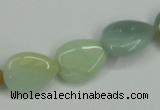 CAM116 15.5 inches 13*18mm flat teardrop amazonite gemstone beads