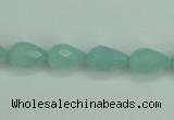 CAM141 15.5 inches 8*12mm faceted teardrop amazonite gemstone beads