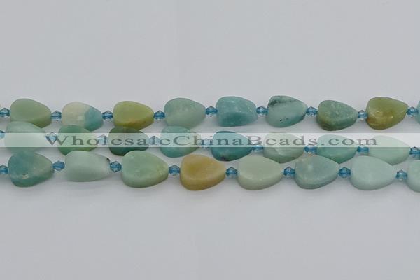 CAM1421 15.5 inches 11*16mm flat teardrop Chinese amazonite beads