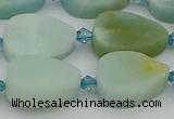 CAM1422 15.5 inches 13*18mm flat teardrop Chinese amazonite beads